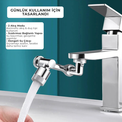 AquaFlexa SpinFlow™ - 1080° Hareketli Musluk Başlığı